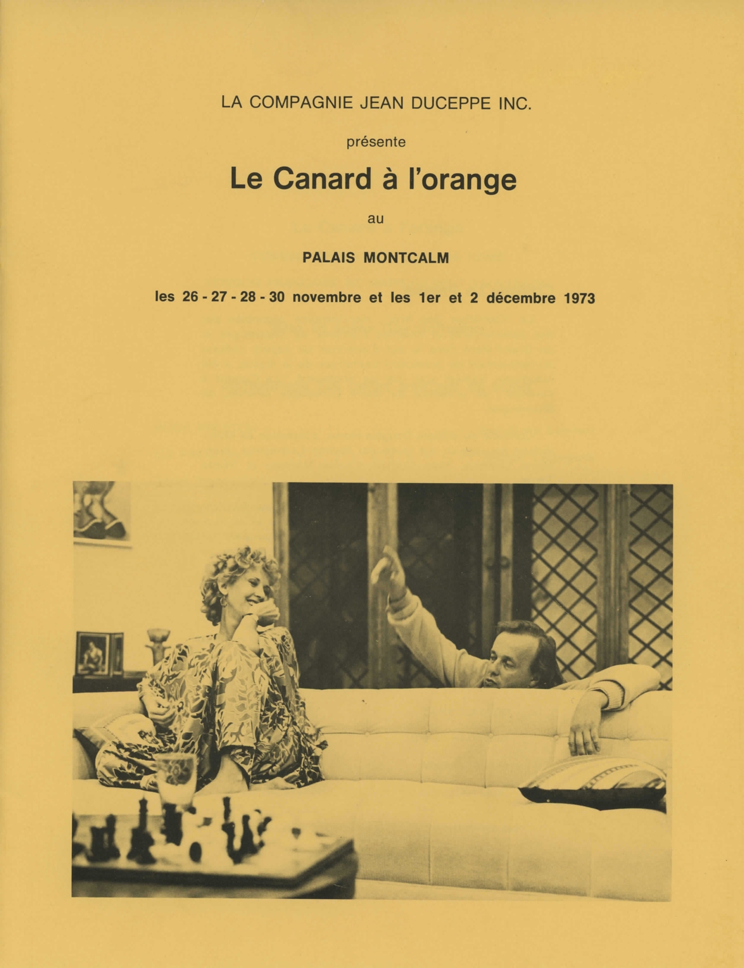 Web 1973 1974 Le Canard AL Orange Programme 001